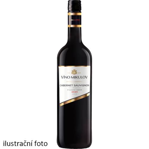 Víno Mikulov Cabernet Sauvignon 2023 pozdní sběr